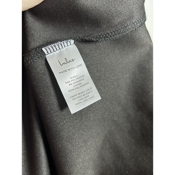 NWT Lulus Black Sleeveless Wrap Dress Black Medium Womens Elegant Evening Dress - Picture 2 of 13